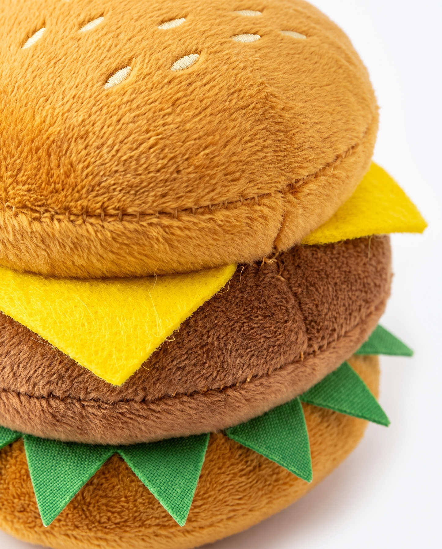 Cheeseburger Buddy Plush Dog Toy