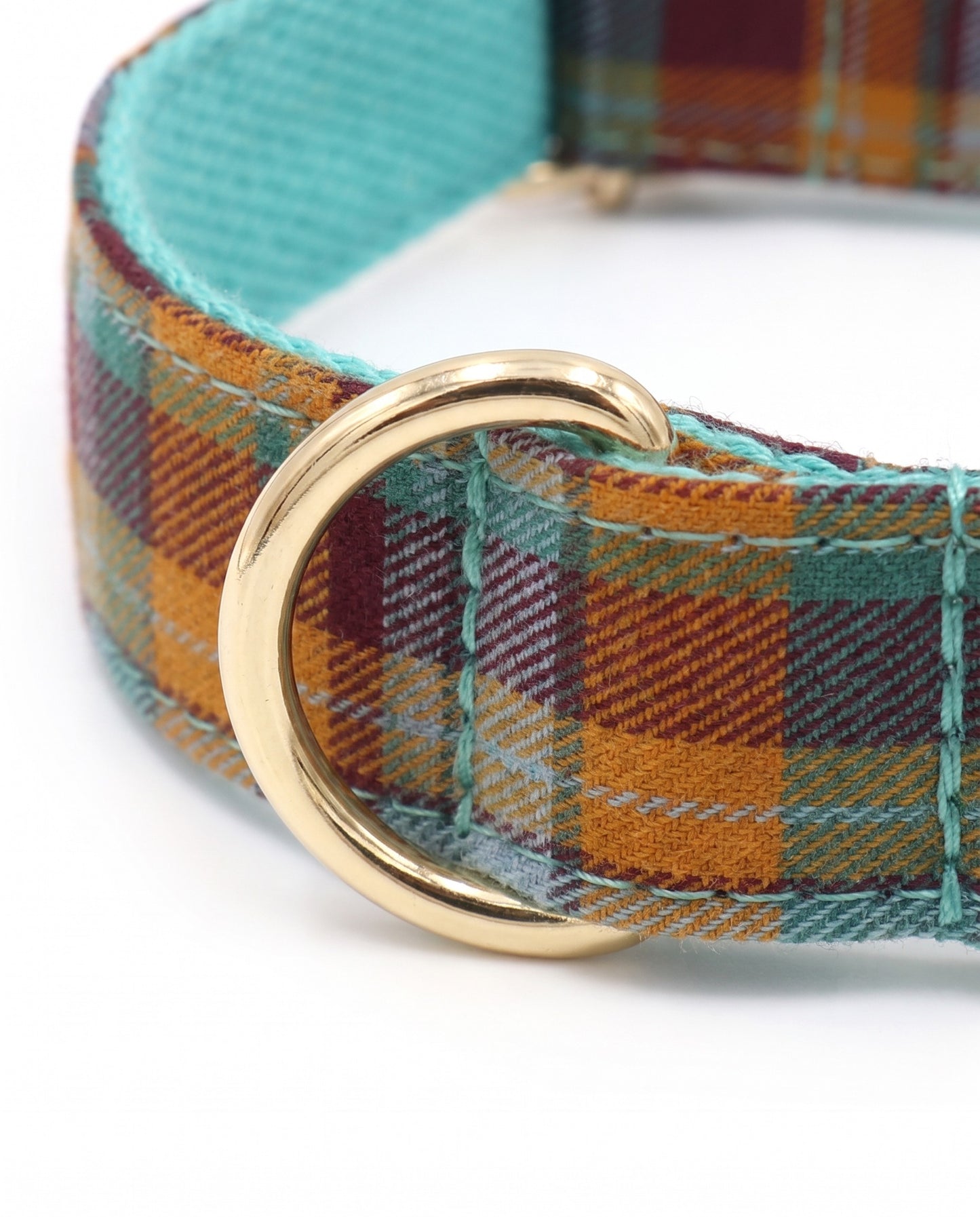 Autumn Spice Plaid Dog Collar