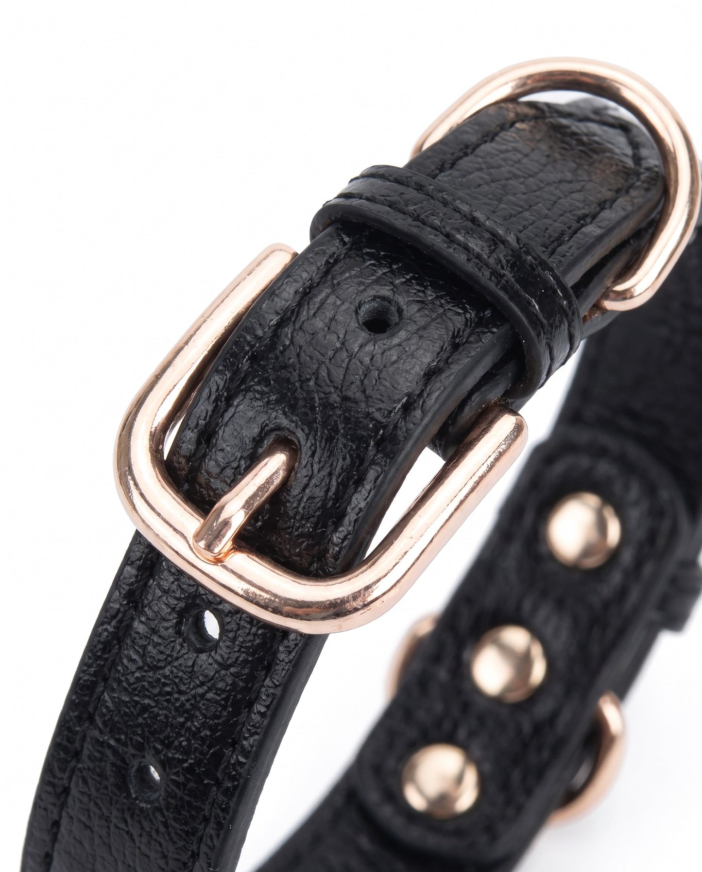 Midnight Glamour Heart Charm Pet Collar