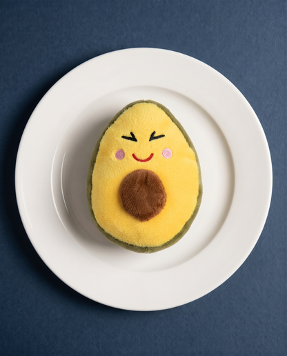 Happy Avocado Buddy Plush Dog Toy
