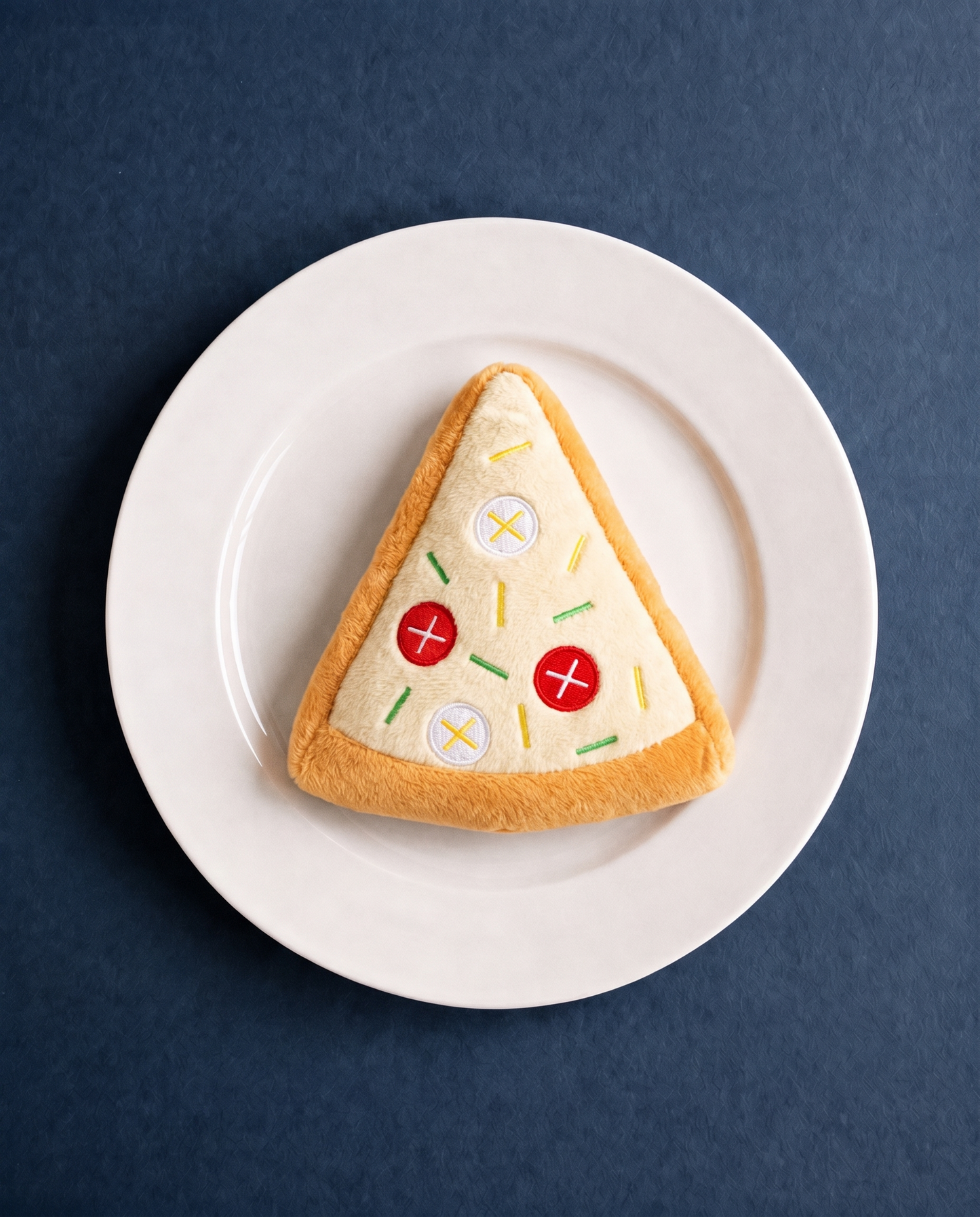 Pizza Party Slice Plush Dog Toy