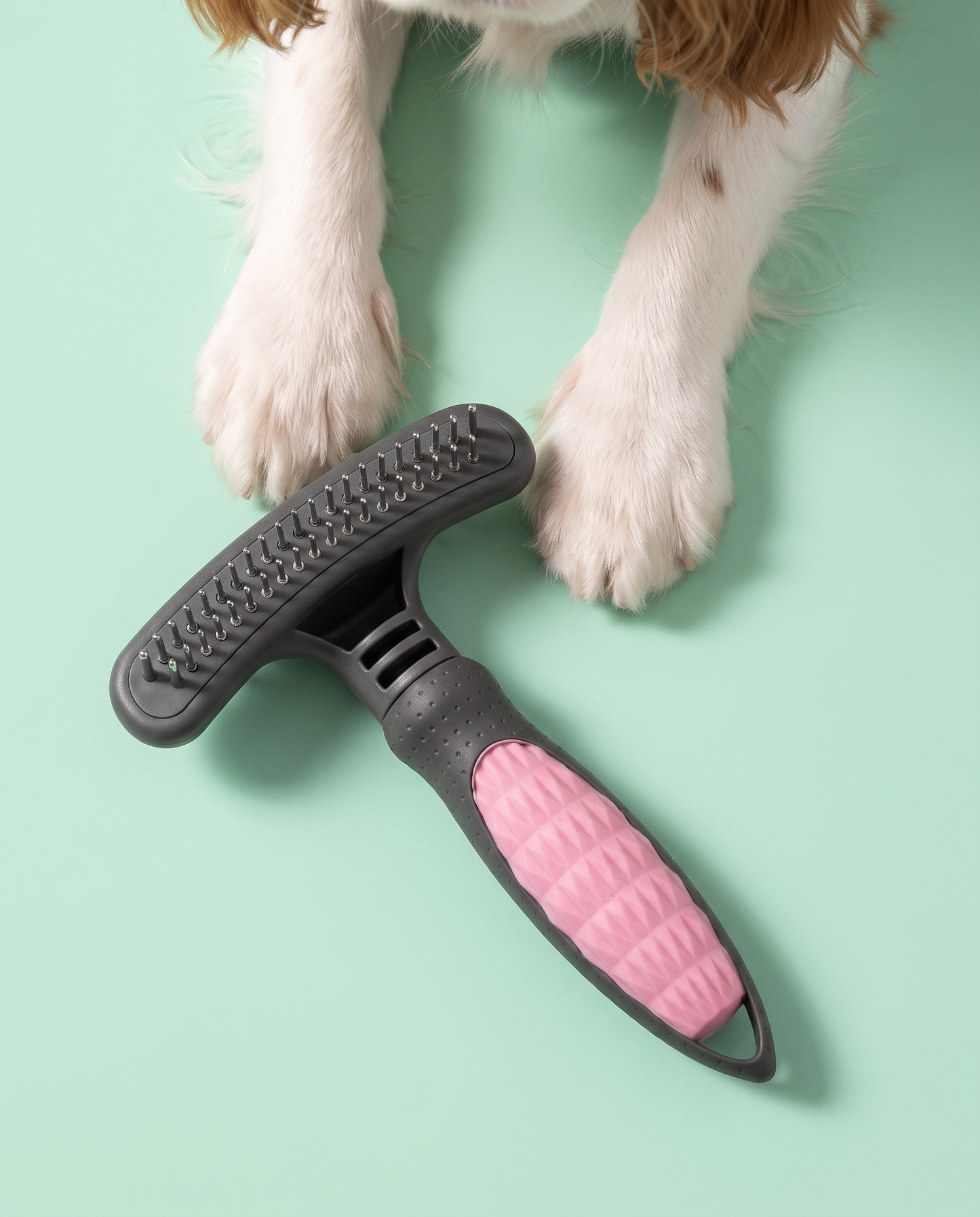 Tangle-Tamer Double-Row Pet Undercoat Rake
