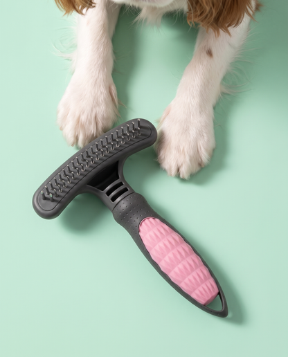Tangle-Tamer Double-Row Pet Undercoat Rake