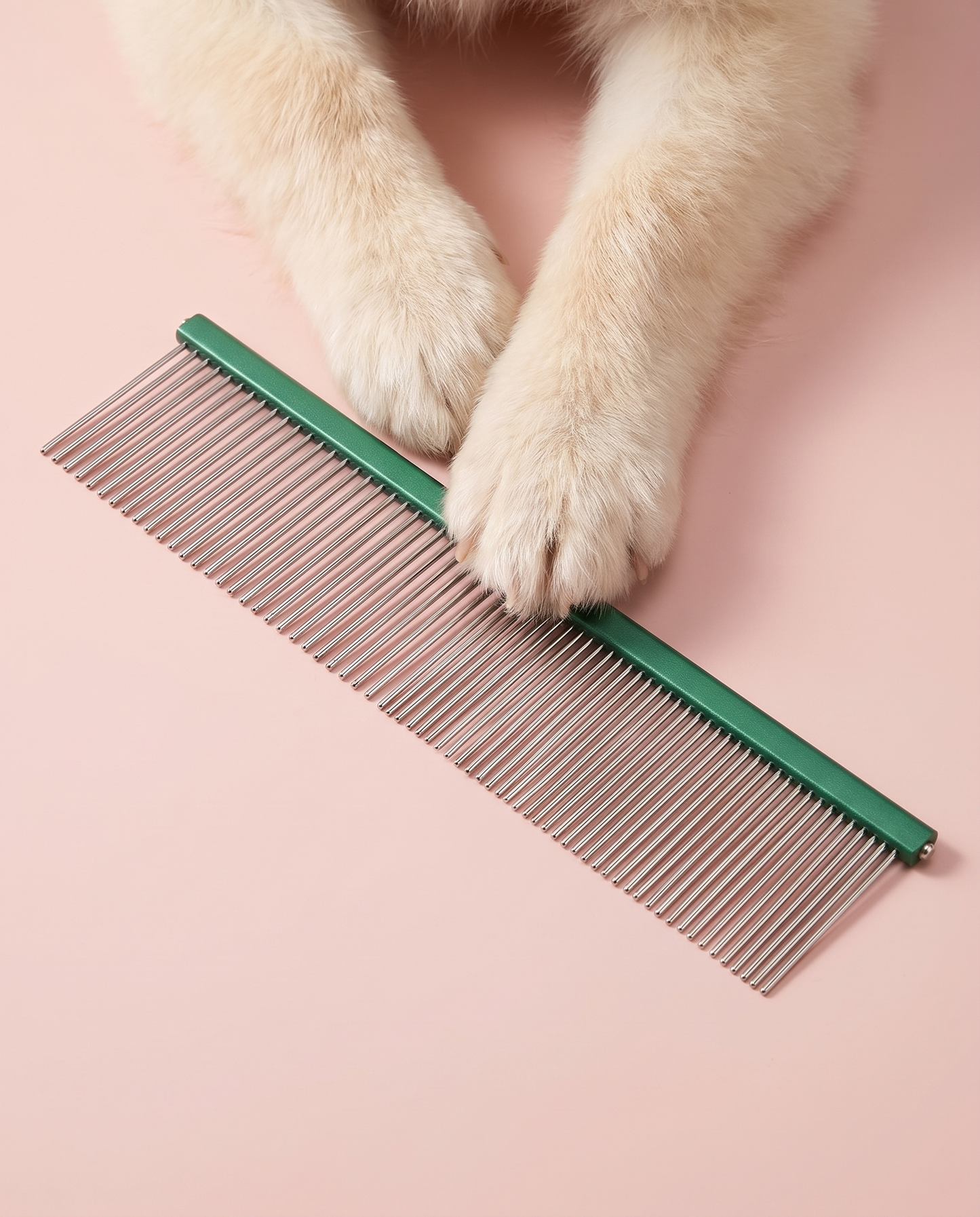 Silky-Smooth Dual-Length Pet Grooming Comb