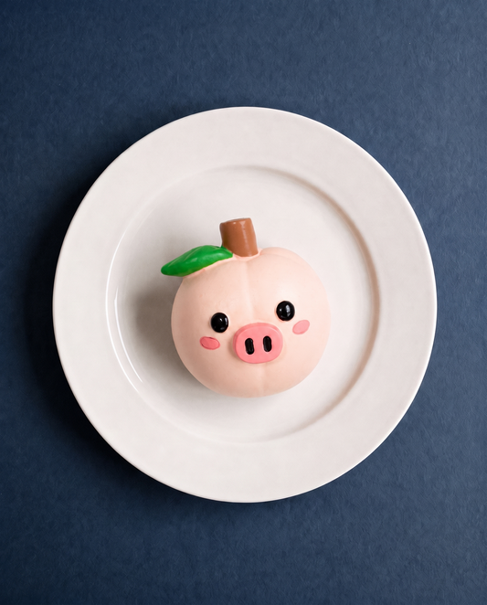 Peaches Piggy Squish Rubber Dog Toy