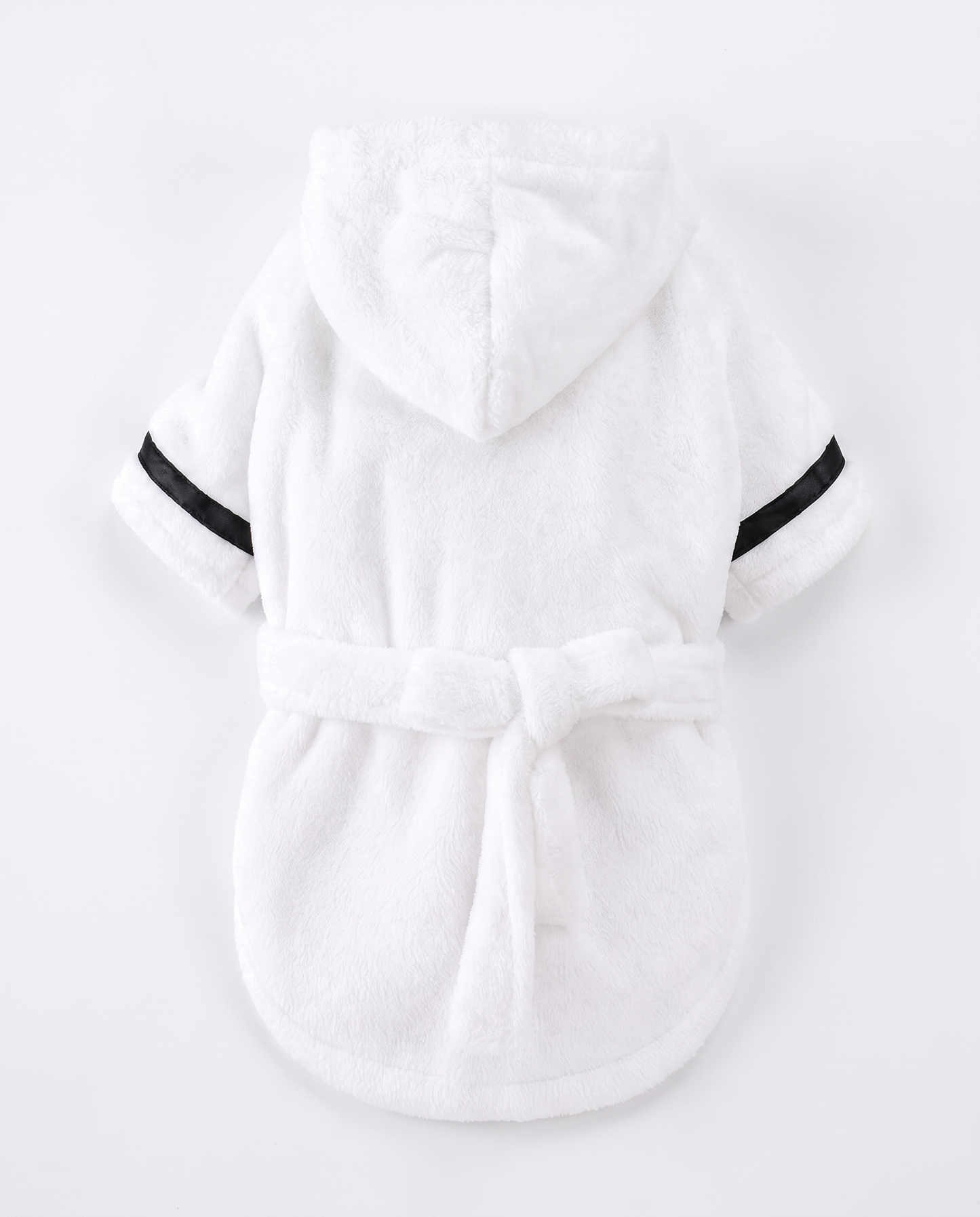 Snow White Plush Hooded Robe