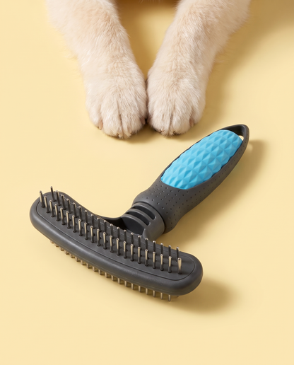 Tangle-Tamer Double-Row Pet Undercoat Rake
