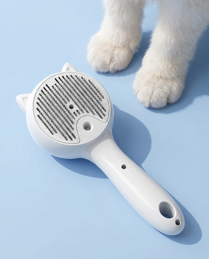 Purr-fect Mist Self-Cleaning Pet Grooming Brush