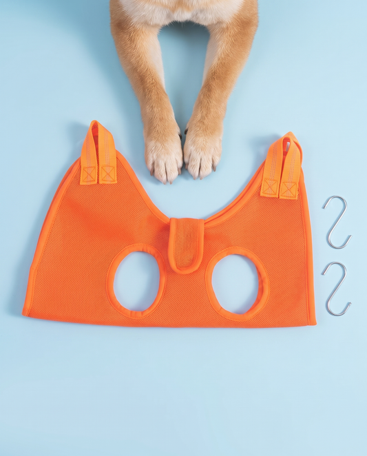 Citrus Zing Orange Pet Grooming Hammock