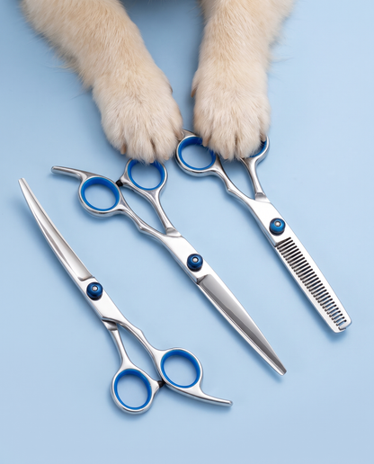 Paws & Polish 3-Piece Pet Grooming Scissors Kit