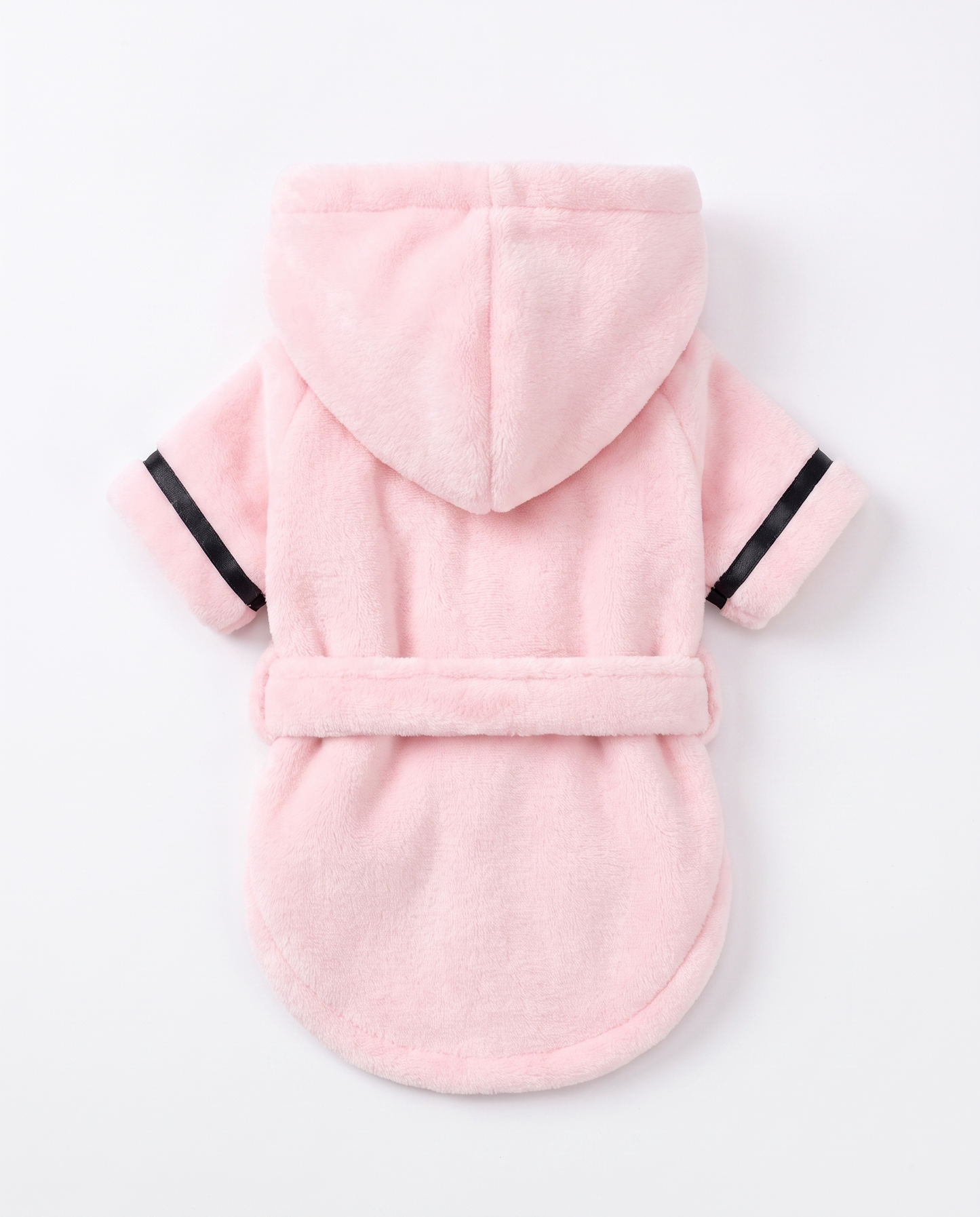 Pink Plush Hooded Robe