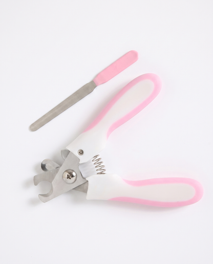 Pretty-in-Pink Pet Nail Clipper & File Set