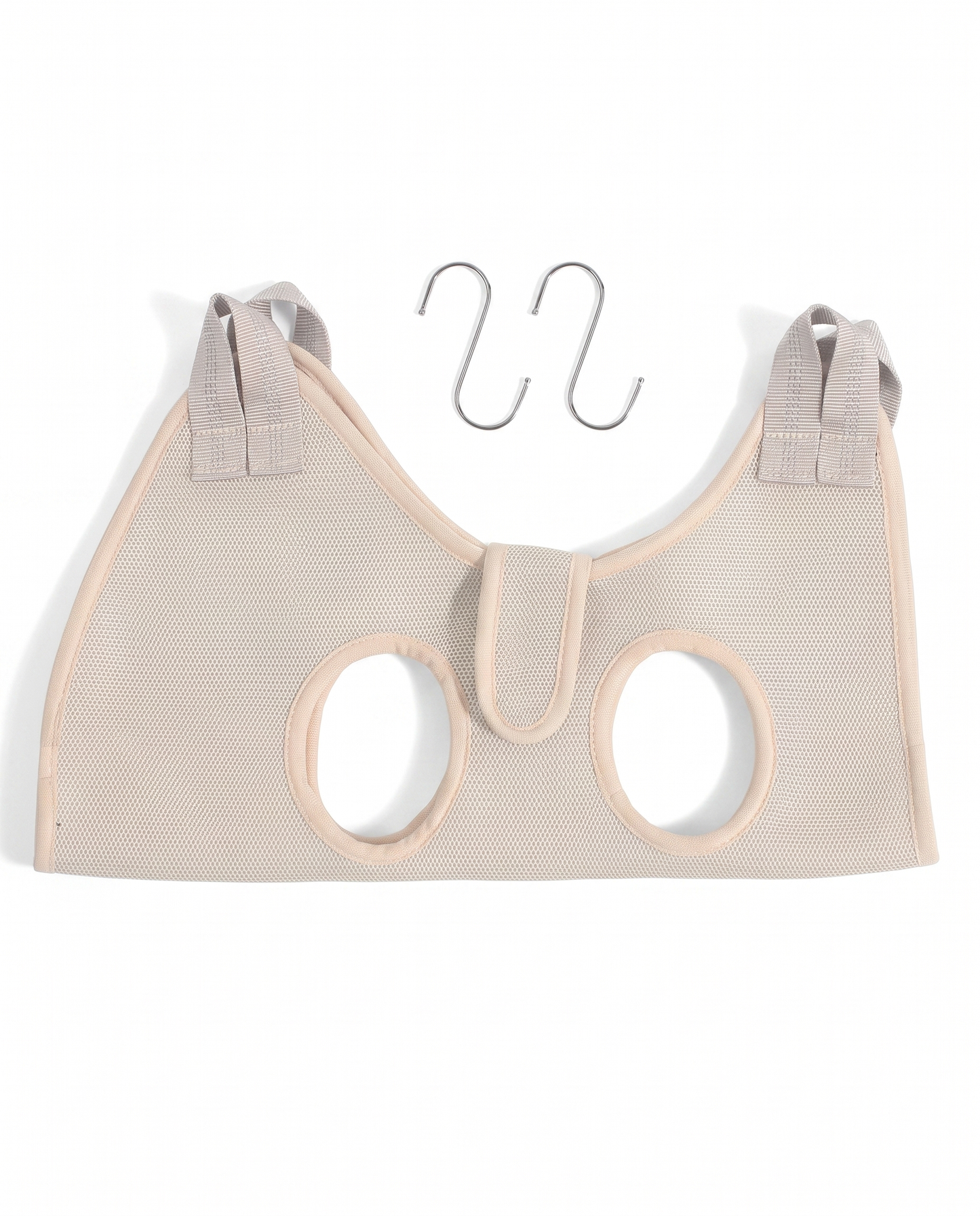 Paws-off-the-Floor Beige Pet Grooming Hammock