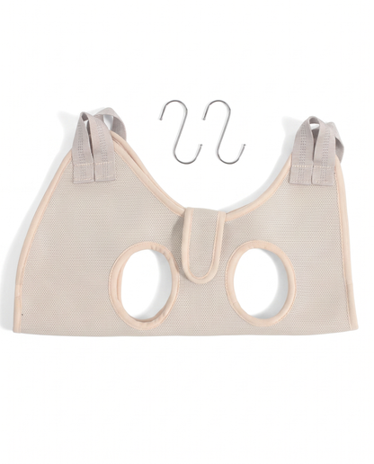 Paws-off-the-Floor Beige Pet Grooming Hammock