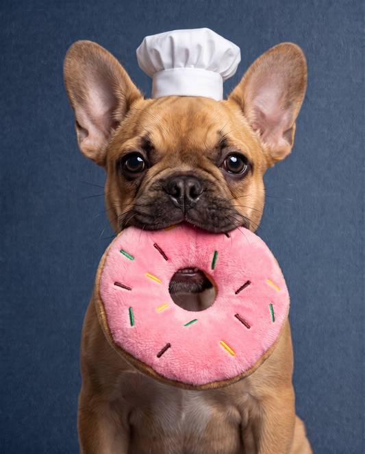 Sweet Sprinkle Donut Plush Dog Toy