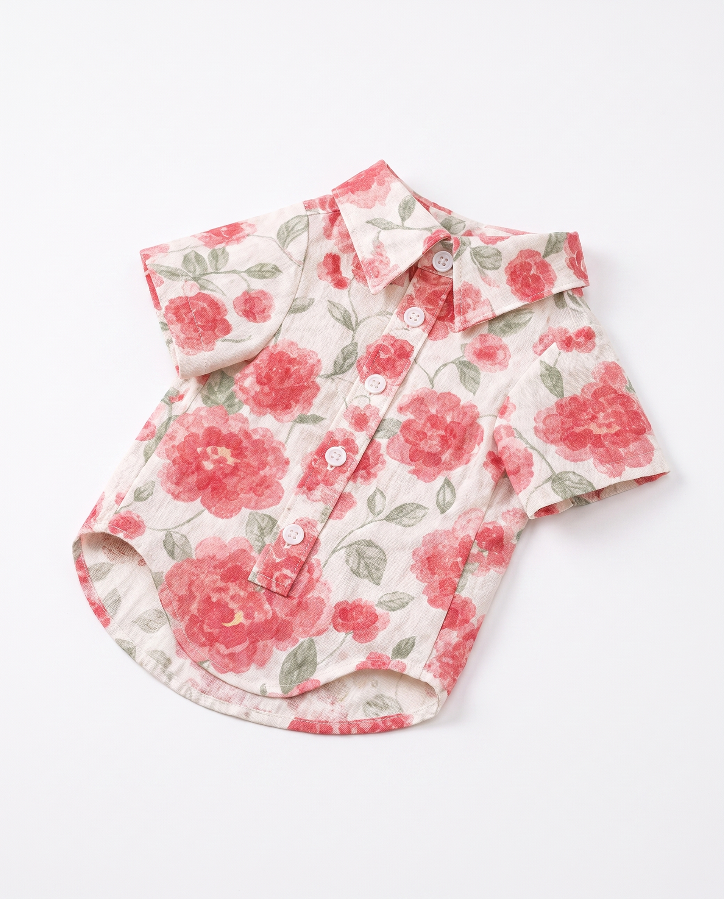 Blooming Garden Floral Button-Up Pet Shirt