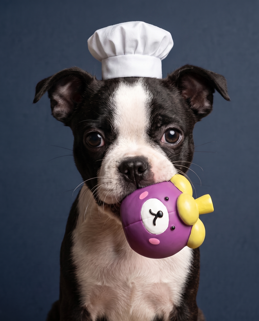 Berry Bear Squish Rubber Dog Toy