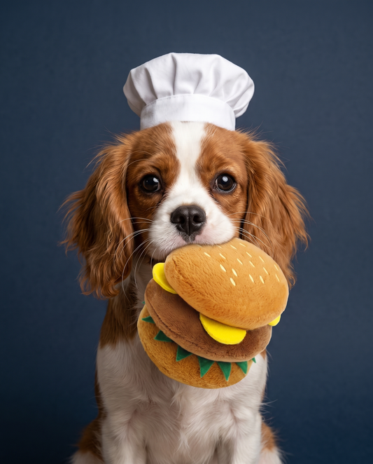 Cheeseburger Buddy Plush Dog Toy