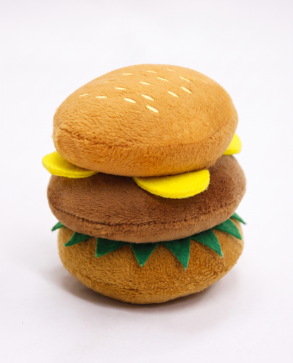 Cheeseburger Buddy Plush Dog Toy