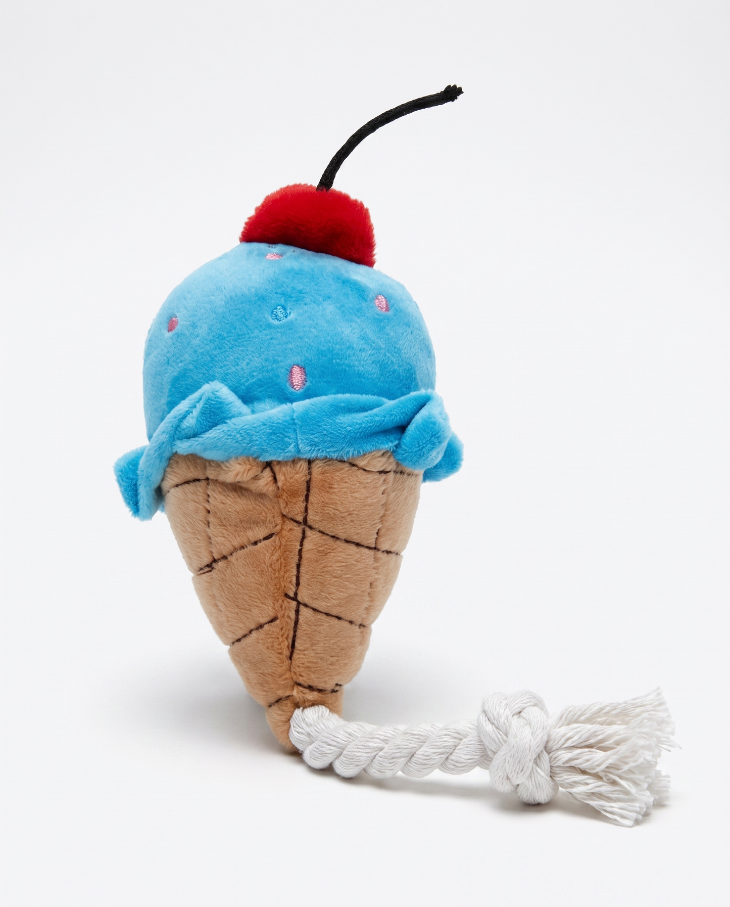 Blueberry Swirl Rope Cone Dog Toy