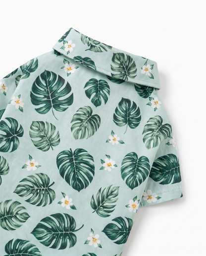 Tropical Monstera Pet Hawaiian Shirt