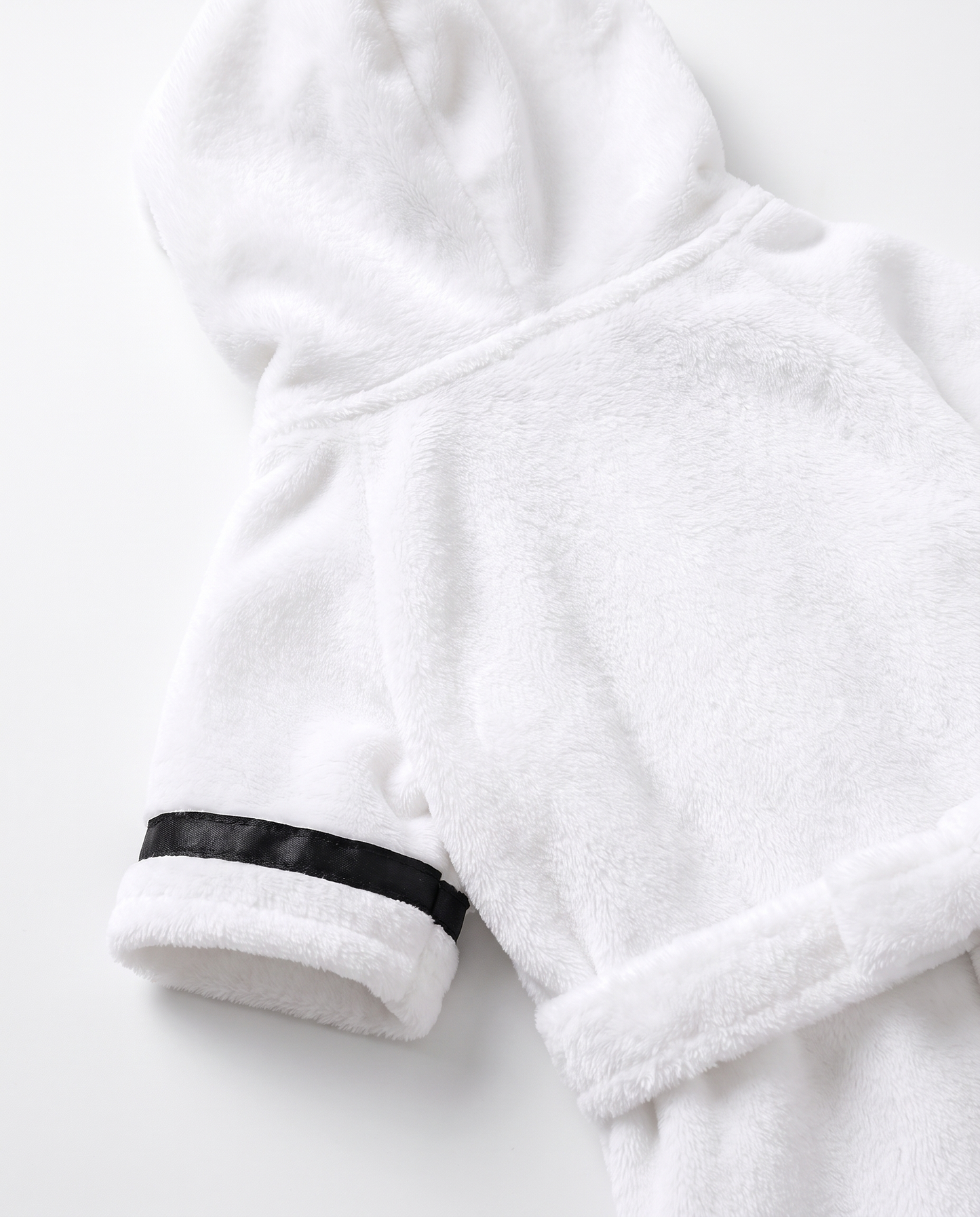 Snow White Plush Hooded Robe