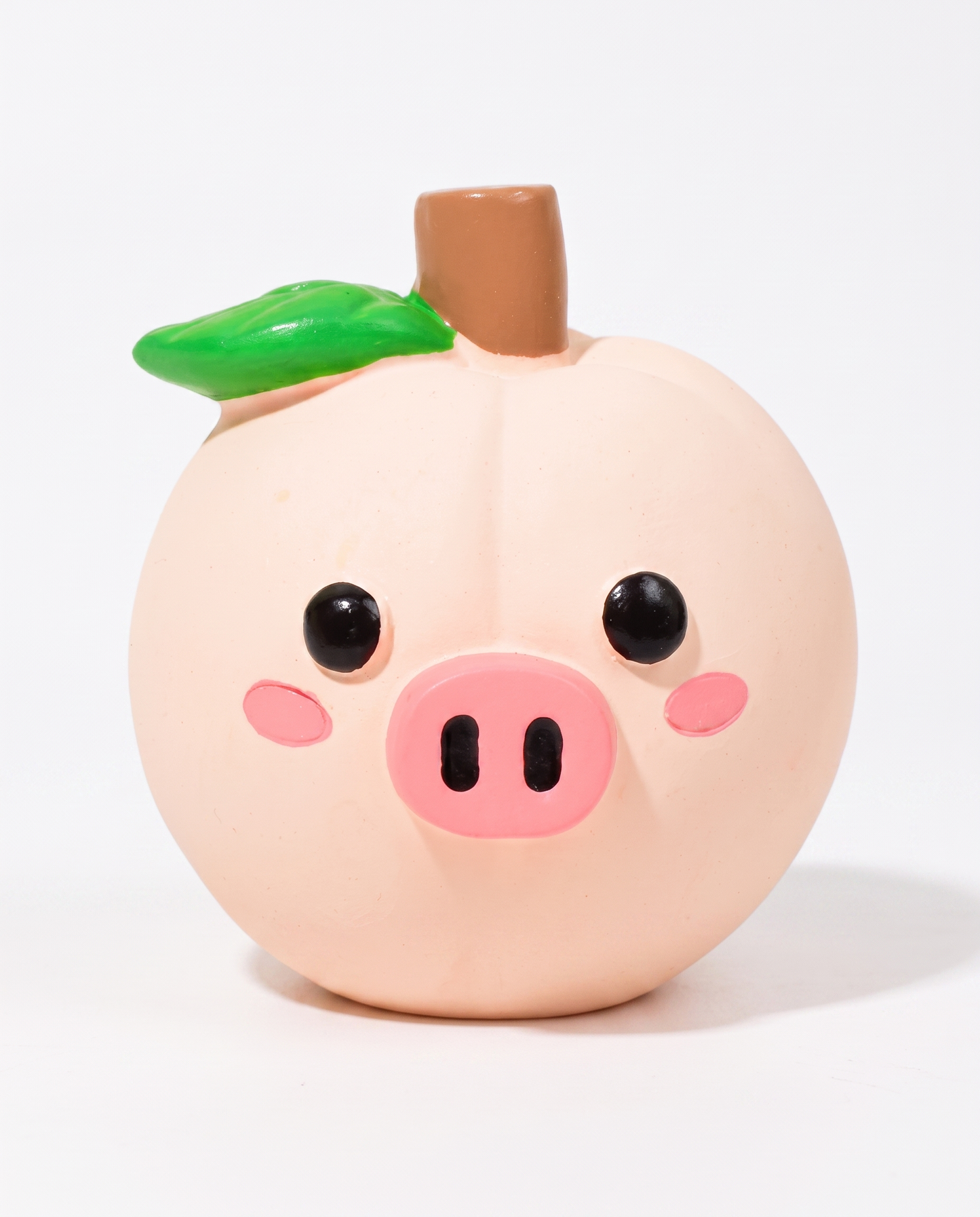 Peaches Piggy Squish Rubber Dog Toy