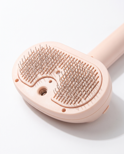 Vapor-Glow Self-Cleaning Misting Slicker Brush
