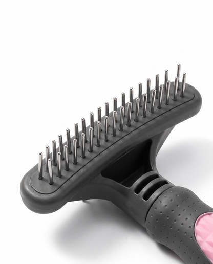 Tangle-Tamer Double-Row Pet Undercoat Rake