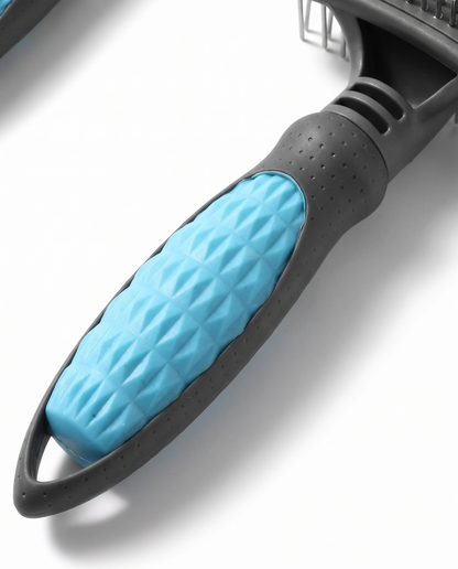 Tangle-Tamer Double-Row Pet Undercoat Rake
