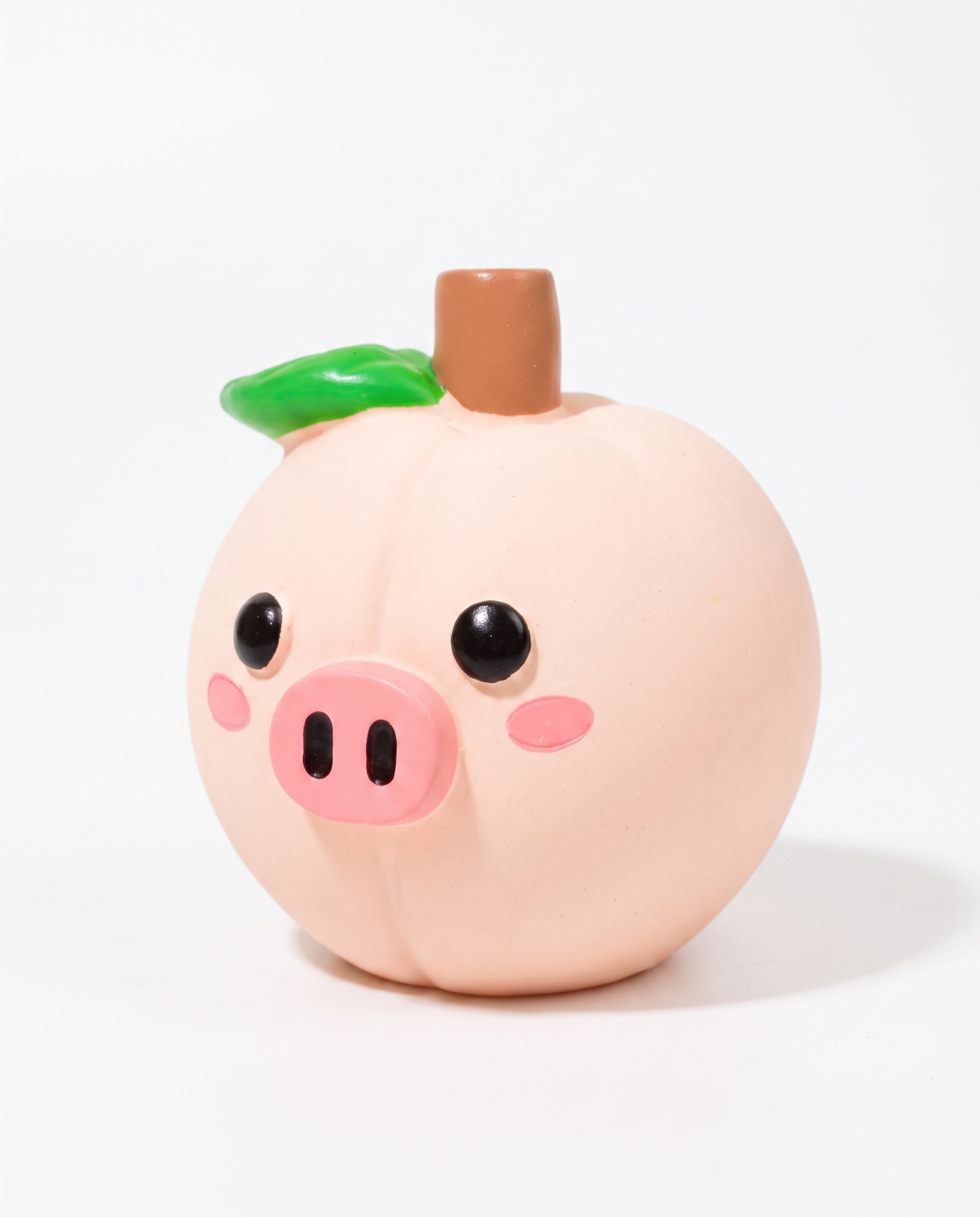 Peaches Piggy Squish Rubber Dog Toy