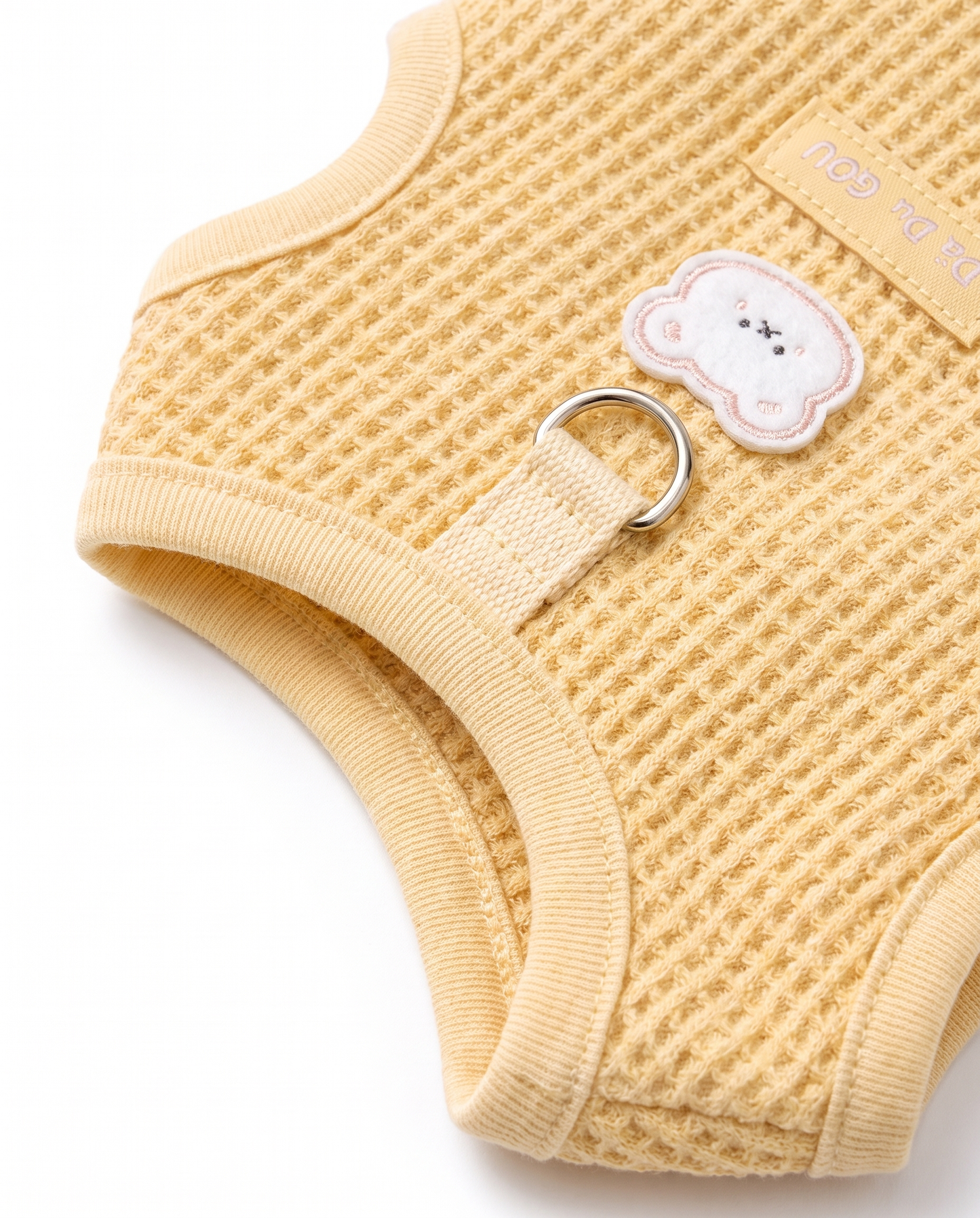 Sunny Waffle Knit Bear Harness Vest