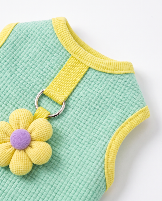 Lemon Lime Daisy Harness Vest