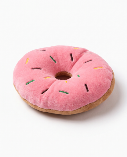 Sweet Sprinkle Donut Plush Dog Toy