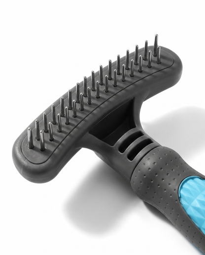 Tangle-Tamer Double-Row Pet Undercoat Rake