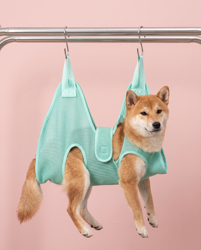 Minty Fresh Green Pet Grooming Hammock