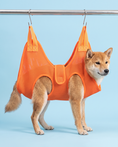 Citrus Zing Orange Pet Grooming Hammock