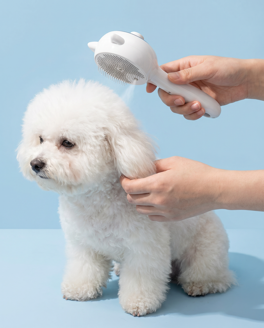 Purr-fect Mist Self-Cleaning Pet Grooming Brush