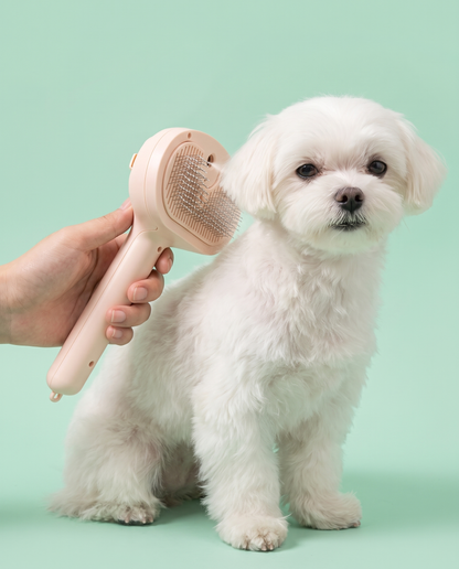 Vapor-Glow Self-Cleaning Misting Slicker Brush