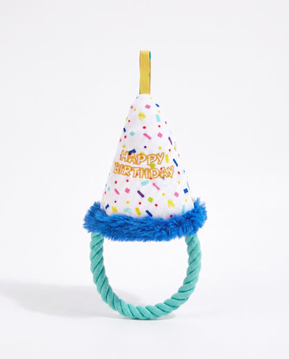 Paw-ty Time Birthday Hat Plush Dog Toy
