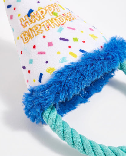 Paw-ty Time Birthday Hat Plush Dog Toy