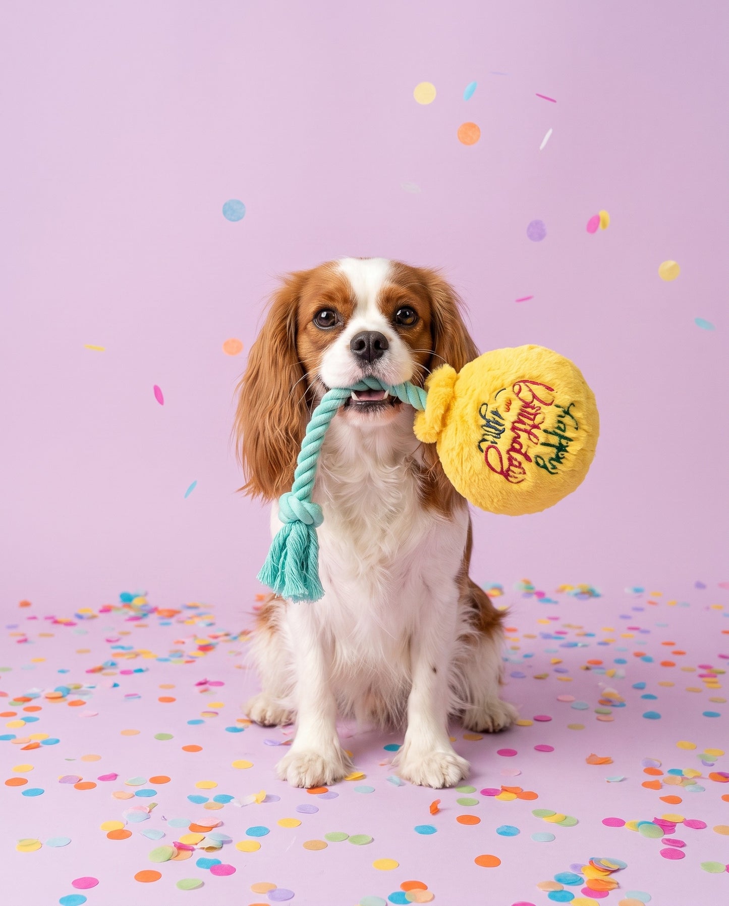 Pawsome Birthday Balloon Bouquet Plush Dog Toy