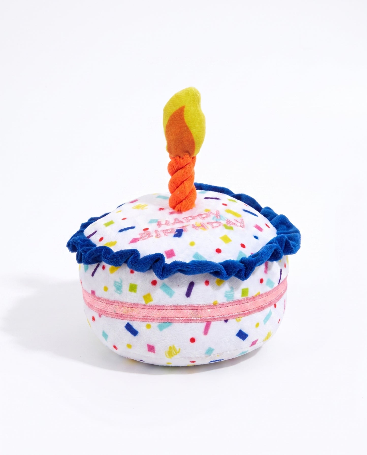 Slice of Heaven Birthday Cake Plush Dog Toy