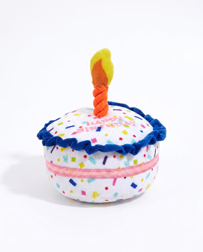 Slice of Heaven Birthday Cake Plush Dog Toy