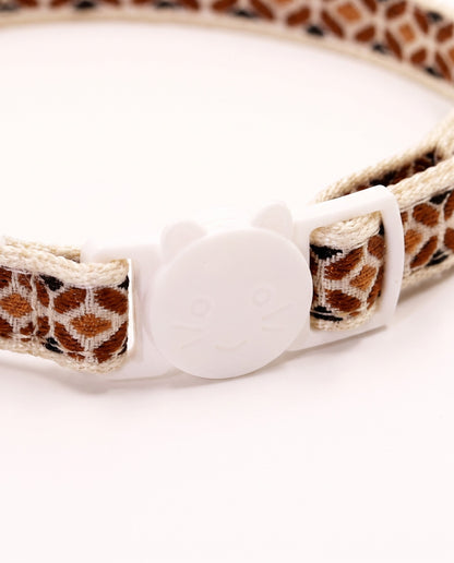 Cozy Brown Bow Pet Collar with Bell Charm