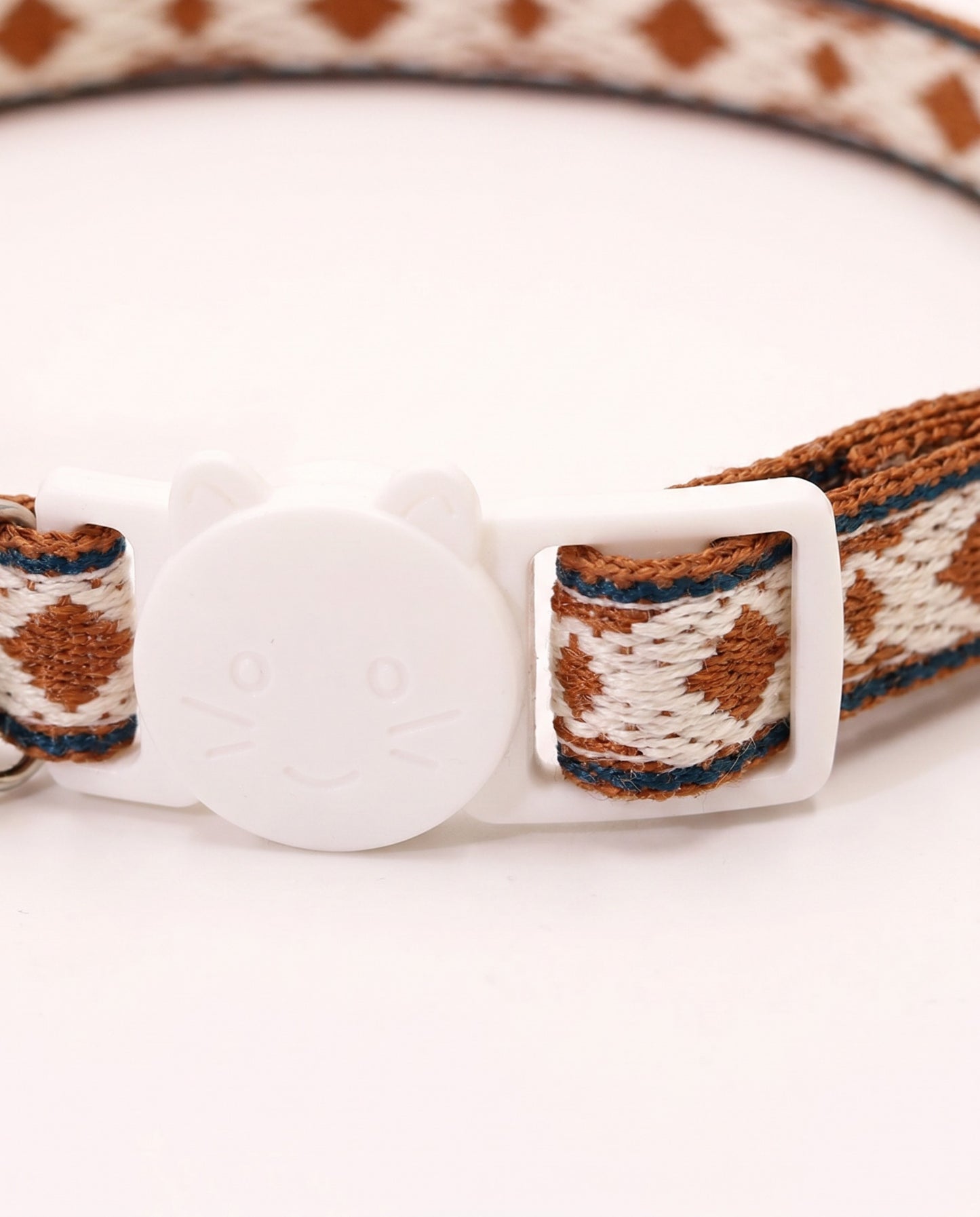 Cottage Lace Bow Pet Collar with Gold Bell