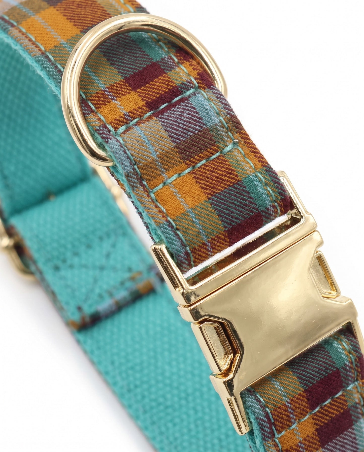 Autumn Spice Plaid Dog Collar