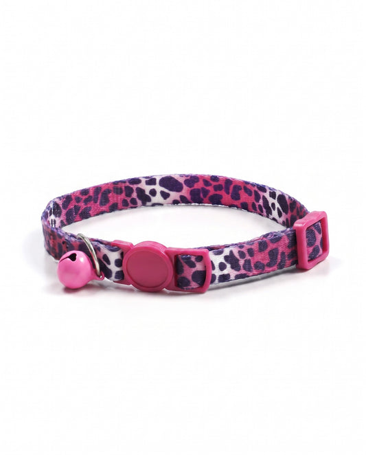 Wild Berry Leopard Cat Collar