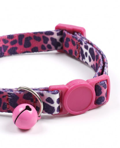 Wild Berry Leopard Cat Collar