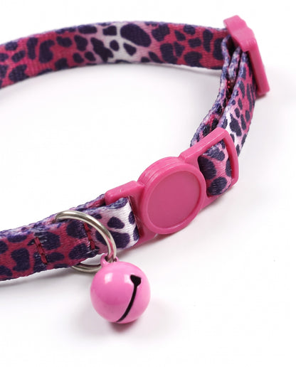 Wild Berry Leopard Cat Collar